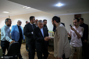 حضور وزیر میراث‌فرهنگی، گردشگری و صنایع‌دستی در جماران به مناسبت روز خبرنگار