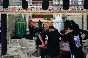 اولین شب عزاداری حضرت اباعبدالله الحسین (ع) در حرم امام خمینی