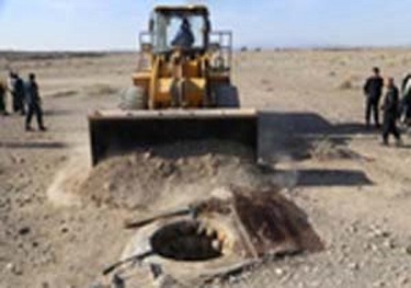 96 حلقه چاه غیر مجاز در گناباد و بجستان مسدود شد