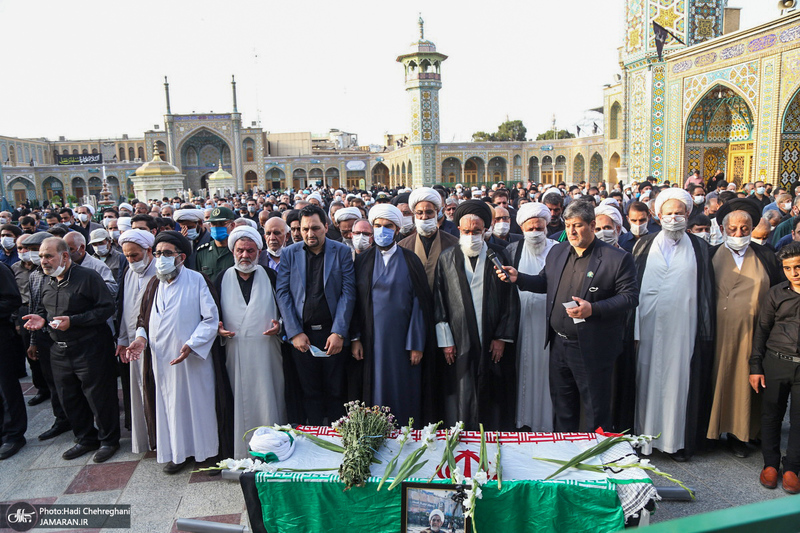 مراسم تشییع جانباز سرافراز حجت الاسلام و المسلمین اقبالیان