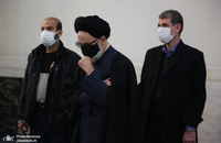 سید محمد خاتمی بر پیکر خواهر امام موسی صدر نماز خواند (3)