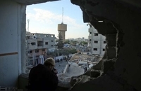 حمله رژیم صهیونیستی به ساختمان تلویزیون الاقصی در غزه‎
