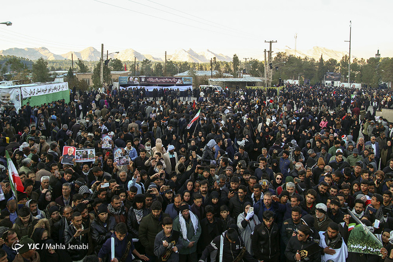 مراسم تشییع و خاکسپاری سردارحاج قاسم سلیمانی در کرمان