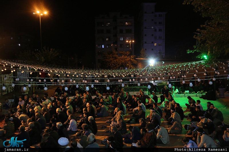 وداع با پیکر مطهر شهید امیر‌سعید قاسمی در امامزاده صالح(ع) فرحزاد 