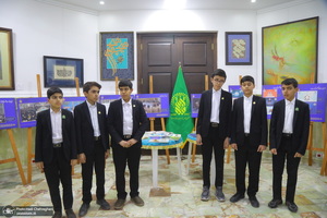 مراسم افتتاح دهمین نمایشگاه قرآن و عترت استان قم در مجتمع فرهنگی یادگار امام‎