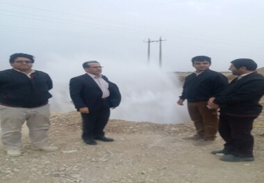 لوله اصلی انتقال آب به دهلران شکسته شد