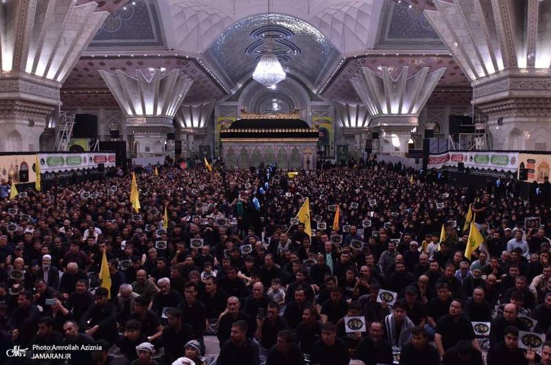 مراسم بیعت مهاجرین افغانستانی با مقام معظم رهبری و سوگواره قائد شهید و گرامیداشت علامه فیاض در حرم امام خمینی (س)