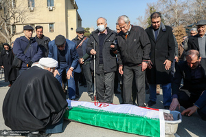 مراسم تشییع پیکر رضا رئیس طوسی استاد دانشکده حقوق و علوم سیاسی دانشگاه تهران