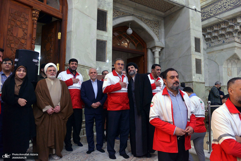 آئین آغاز طرح ملی خدمات نوروزی جمعیت هلال احمر در جوار حرم مطهر امام خمینی (س)