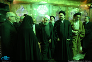 تجدید میثاق رئیس جمهور و اعضای هیئت دولت با آرمان های حضرت امام(س) 