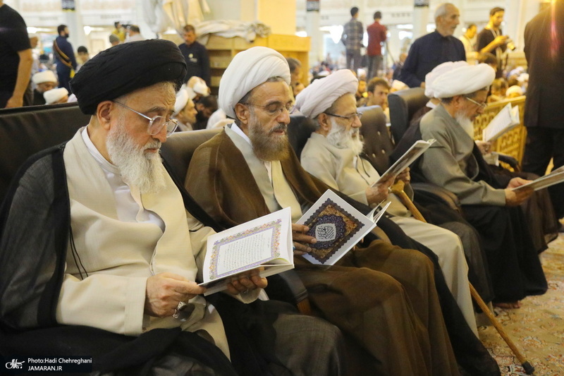 مراسم سالروز رحلت امام خمینی (س) از سوی مقام معظم رهبری در حرم حضرت معصومه(س)