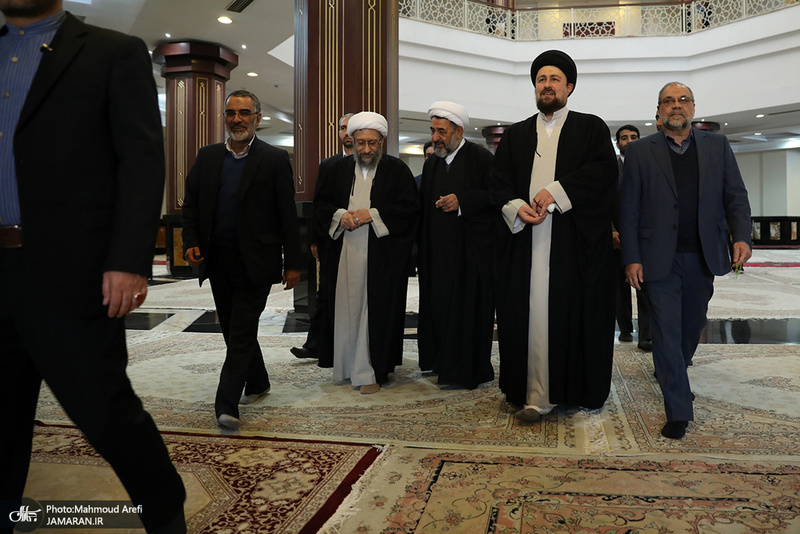 تجدید میثاق رئیس قوه قضائیه و مسئولان عالی قضایی با آرمان‌های امام خمینی(س)