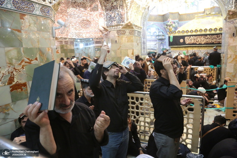 احیای شب بیست و یکم ماه مبارک رمضان در حرم مطهر حضرت معصومه (س)