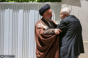 دیدار صلاح زواوی سفیر سابق فلسطین با سید حسن خمینی