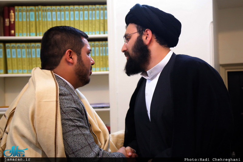 دیدار مشاور ارشد شورای امنیت افغانستان و رهبر حزب اسلامی مردم افغانستان با سید علی خمینی