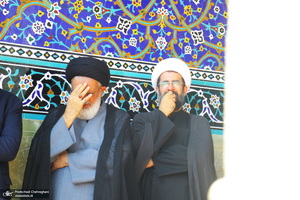 دسته عزاداری خادمین حرم حضرت معصومه (س) در روز شهادت امام رضا (ع)