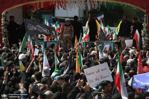 مراسم تشییع شهدای جنگ تحمیلی رژیم صهیونیستی در تهران-3