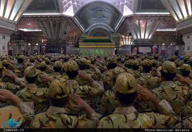 تجدید میثاق فرماندهان و دانشجویان دانشگاههای افسری آجا‎ با آرمان های حضرت امام(س)