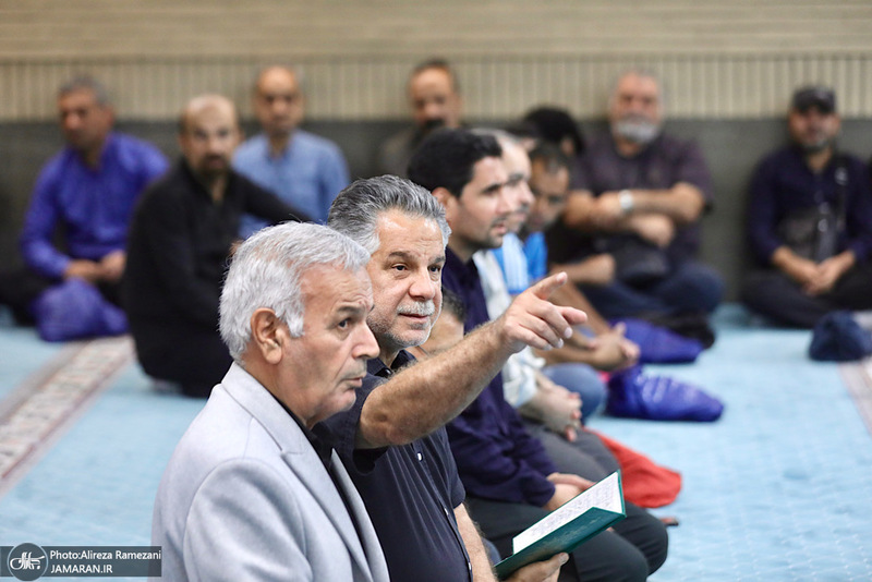 مراسم ختم مرحوم اکبر عبدی در مسجد بلال صدا و سیما