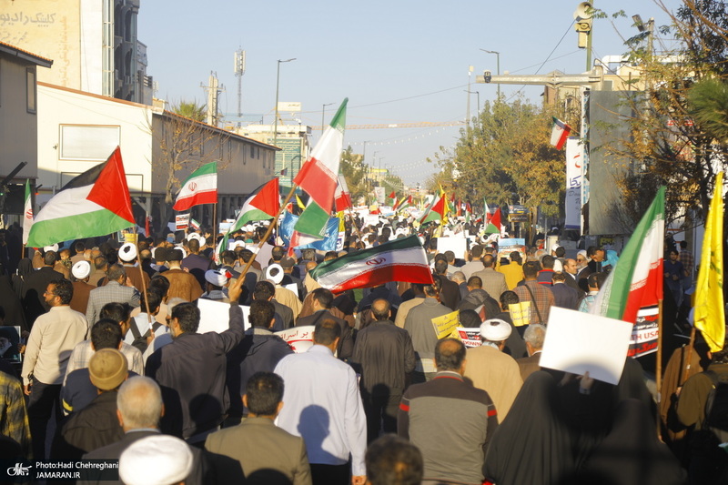 تجمع مردمی در حمایت از کودکان و زنان غزه در قم