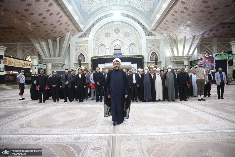 تجدید میثاق رئیس و کارکنان موسسه‎ تنظیم و نشر آثار امام خمینی با آرمان های بنیانگذار جمهوری اسلامی