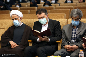 مراسم ختم مادر همسر محمد علی انصاری‎