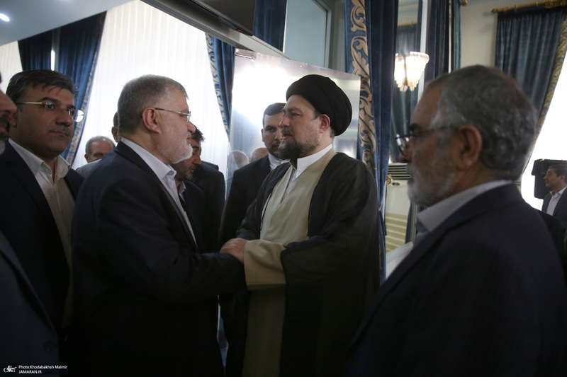 دیدار استاندار تهران و مدیران استان با سید حسن خمینی