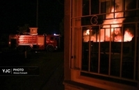 تصاویری از تلاش آتش نشانان برای اطفای حریق در جنوب تهران (6)