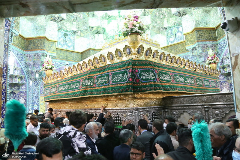 مراسم آغاز  سال 1401 در حرم کریمه اهل بیت (ع)‎