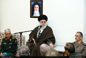 دیدار نوروزی فرماندهان ارشد نیروهای مسلح با فرمانده کل قوا