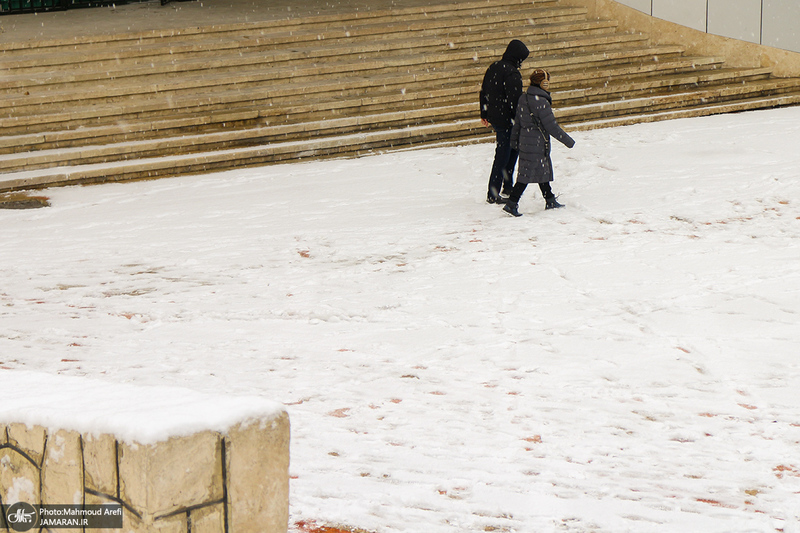 برف امروز تهران - 25 دیماه 1401