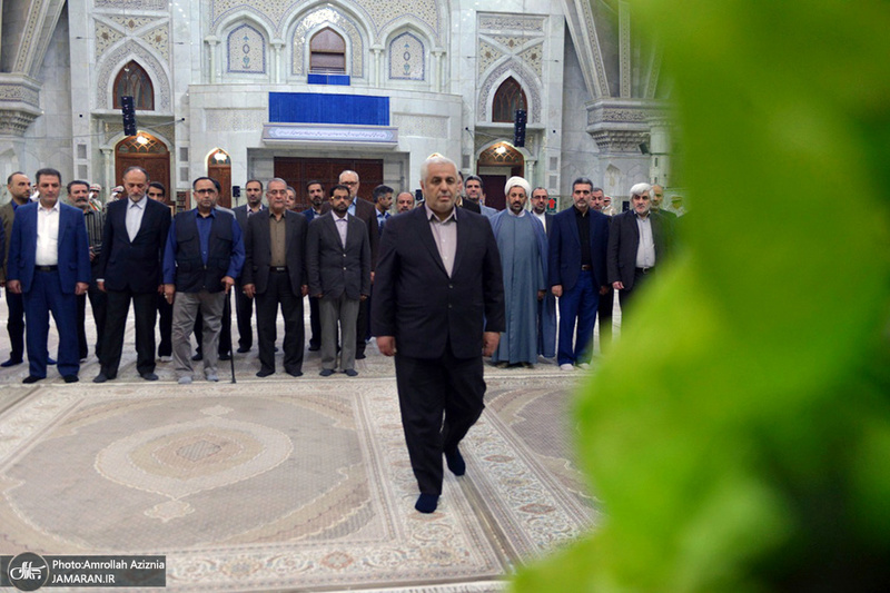 تجدید میثاق مدیرکل و کارکنان بنیاد شهید و امور ایثارگران تهران بزرگ با آرمان های حضرت امام(س)