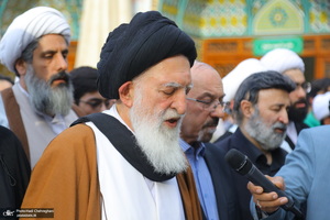 مراسم تشییع و خاکسپاری آیت الله نورالله شاه آبادی(ره) در قم