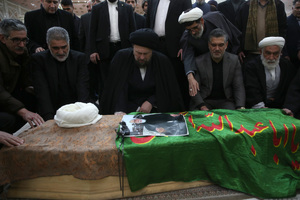 مراسم تشییع حجت الاسلام حاج شیخ مصطفی قنبرپور در حرم امام خمینی (س)