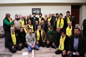 دیدار جمعی از خانواده  های شهدای لبنان با سیدحسن خمینی