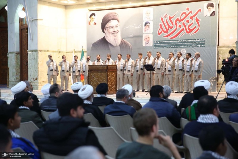 مراسم چهلم شهید سیدحسن نصرالله و سرلشکر نیلفروشان در حرم امام خمینی (س)