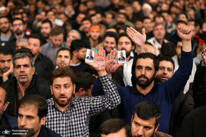 مراسم بزرگداشت شهید حاج قاسم سلیمانی و همرزمانش در حسینیه امام خمینی (ره)