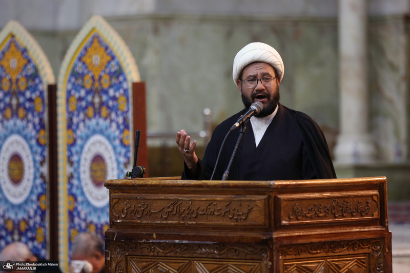 مراسم عزاداری شب تاسوعای حسینی در حرم مطهر امام خمینی (س)