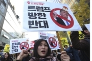 تظاهرات ضدترامپ در سئول+ تصاویر