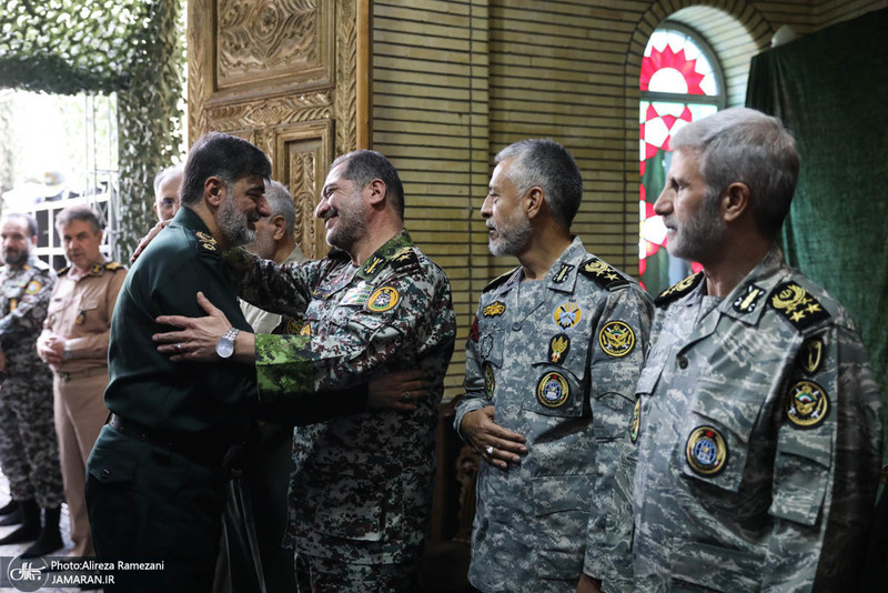 مراسم تکریم ۵۷ شهید گلگون کفن ارتش جمهوری اسلامی ایران