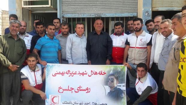 افتتاح خانه هلال به یاد و نام شهید بهمنی مامورنیروی انتظامی خوزستان