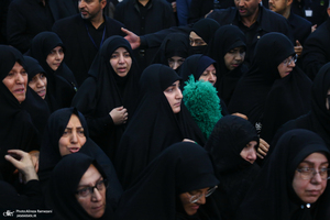 مراسم خاکسپاری شهید حسین امیرعبداللهیان در حرم حضرت عبدالعظیم حسنی (ع)