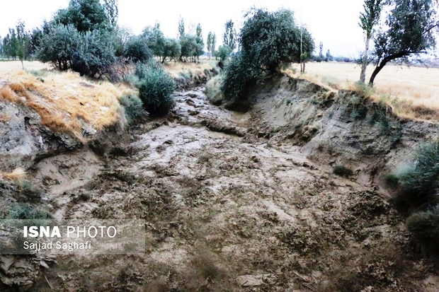 طغیان رودخانه دیرعلی به ۹ روستای سلماس خسارت زد