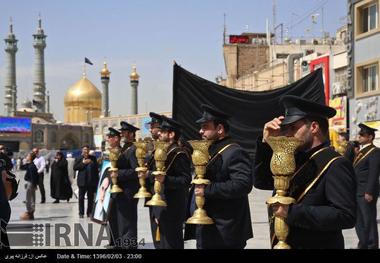 عزاداری خادمان حرم حضرت معصومه در سالروز شهادت امام جواد(ع)