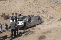 تصاویری از اتوبوسی که امروز در جاده دماوند  به ته دره رفت (4)