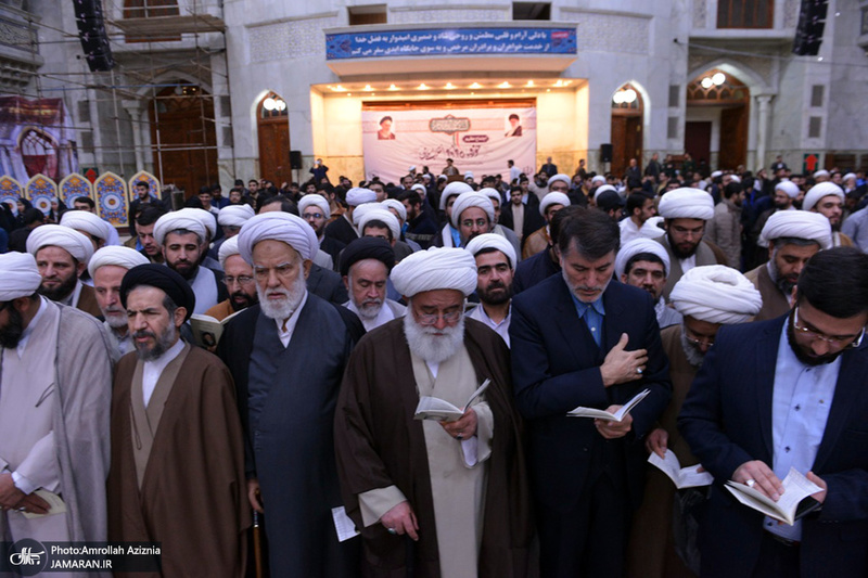 تجدید میثاق روحانیون و طلاب حوزه علمیه تهران با آرمان های حضرت امام(س)