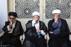 مراسم تشییع آیت الله رحمت (ره)  در حرم مطهر امام خمینی(س)