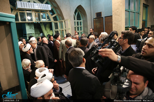 مراسم وداع با پیکر آیت الله هاشمی رفسنجانی(ره) در حسینیه جماران