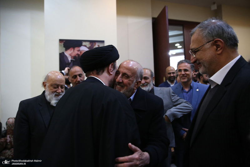 دیدار شهردار و اعضای شورای شهر تهران با سید حسن خمینی