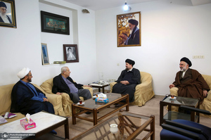 دیدار صلاح زواوی سفیر سابق فلسطین با سید حسن خمینی